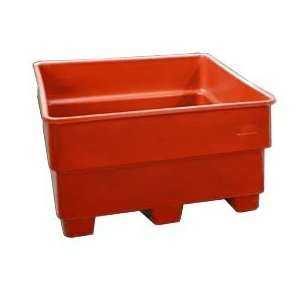  Nesting Pallet Container 43x43x44 1200 Lb Cap. Red