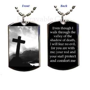  Psalm 234 Vally Of Death Bible Phrase(Stainless Steel 