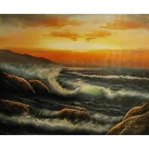  Art Reproduction Oil Painting   Paintings Stormy Ocean 