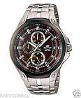 Superb CASIO 100m MENS EDIFICE 12/24 HOUR DAY DATE ANALOG 3 YEAR 