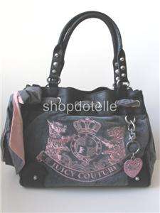   Couture SCOTTIE BLING Velour Daydreamer Tote Bag HEATHER GREY GRAY