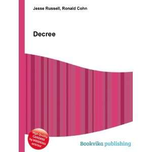  Decree Ronald Cohn Jesse Russell Books