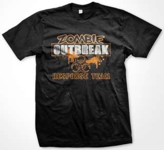 Zombie Outbreak Response Team Funny Mens T Shirt  