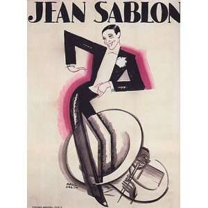  JEAN SABLON MUSIC PLAYER VINTAGE POSTER REPRO Everything 