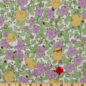  44 Wide Playday For Peep Squeaks Garden Purple Fabric By 
