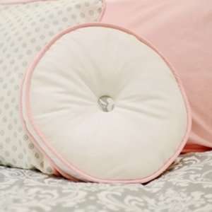  stella gray round accent pillow