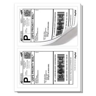Rounded Corners ~ Labels 8.5x5.5 ( 800 ) Premium Shipping Labels 