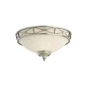   Tea Stain Glass Deco Medallion Bowl, English Pewter