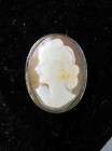 Antique Cameo Pendant Set in Sterling Silver
