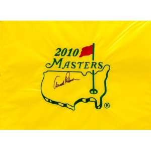  Autographed Arnold Palmer 2010 Masters Pin Flag 