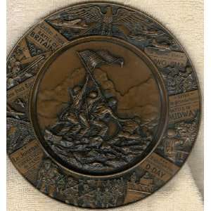  Official Iwo Jima Collector Plate #PJ 1114 Everything 