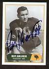 Autographed Ron Kramer Paul Hornung Card Packers  