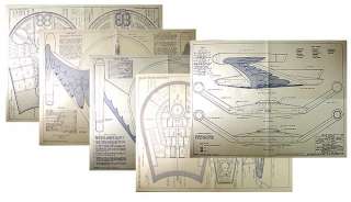 Romulan Star Trek Collection of 3 Blueprints/Ref Manual  
