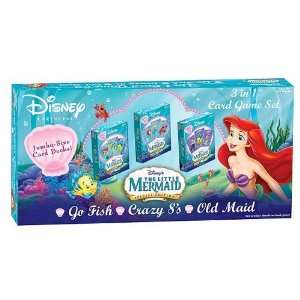  USAopoly 113654 Little Mermaid 3 in 1 Card Set Toys 