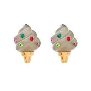  [Aznavour] Lovely & Cute Petit Ice Cream Earring / Gray 