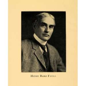   Henry Baird Favill   Original Halftone Print