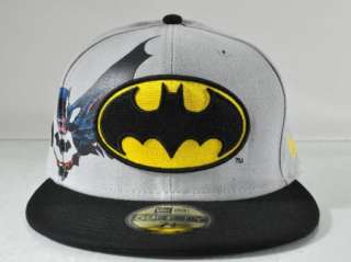 DC COMIC NEW ERA BATMAN MATERIALIZE GRAY 59FIFTY FITTED CAP  