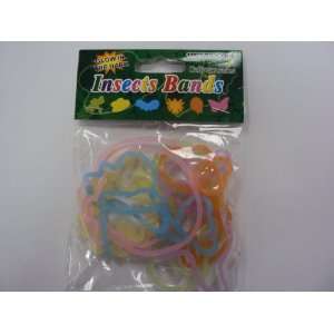  Glow in Dark Insects Rubba Bandz Rubber Bands Bracelets 