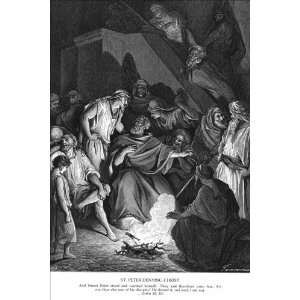  St. Peter Denying Christ, by Gustave Dore   24x36 Poster 
