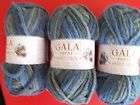Gala Mix Fiber bulky variegated yarn, grays, lot of 3