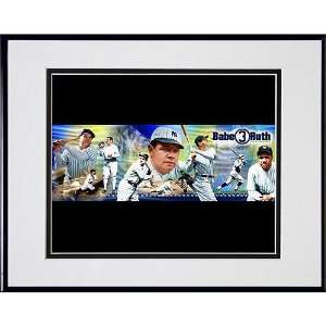 New York Yankees Babe Ruth Color 18x42 Photoramic 