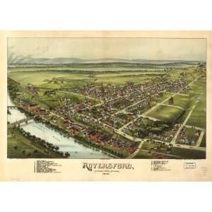  1893 map of Royersford, Pennsylvania