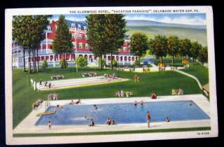 Delaware Water Gap PA~ GLENWOOD HOTEL~ Swimming Pool  