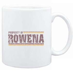  Mug White  Property of Rowena   Vintage  Female Names 