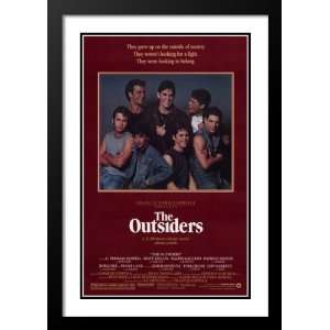 The Outsiders Framed and Double Matted 20x26 Movie Poster Tom Cruise