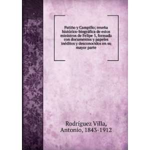   desconocidos en su mayor parte Antonio, 1843 1912 RodrÃ­guez Villa