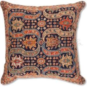  Persian Design I Floral Needlepoint Throw Pillow