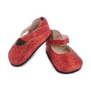 Fibre Craft Springfield Collection Sparkle Flats Red; 4 Items/Order 