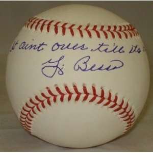 Yogi Berra Signed Ball   It Aint Over PSA K88747   Autographed 