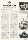 1970 Datsun 240Z   Road Test   Classic Article A89 B