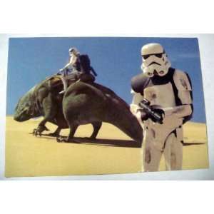   ~ Sandtroopers and Dewback~ Rare Authentic Postcard~ Approx 4 x 6