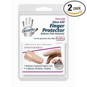 Pedifix Dexterity Fabric covered Finger Protector with Visco gel, X 