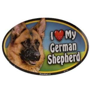  Dog Breed Image Magnet Oval German Shepherd
