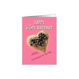  Humorous Happy 65th birthday cookie Card Toys & Games