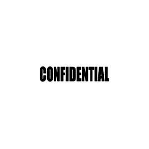  CONFIDENTIAL Bolder Self Inking Stamp  Blue Office 