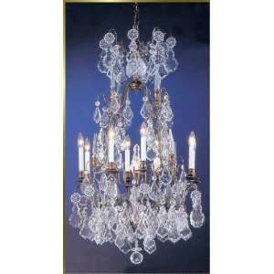  Wrought Iron Chandelier, CL 8010 AB, 9 lights, Antique 