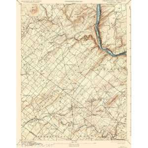  USGS TOPO MAP DOYLESTOWN SHEET PA/NJ 1891