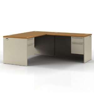   Workstation, 66 x 78, Bourbon Cherry Top, Greige