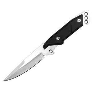   Clip Point Fixed Blade Sharp Edge Bowie Knife w/ Sheath Striker Pommel