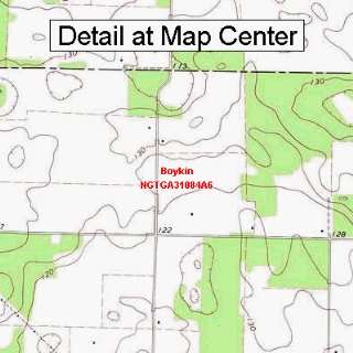  USGS Topographic Quadrangle Map   Boykin, Georgia (Folded 