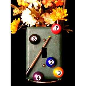    Light Switch Cover Single   Pool Balls & Cue