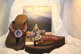 Montana West Flip Flops Sandals Exclusive Design Star Rhinestone Bling 