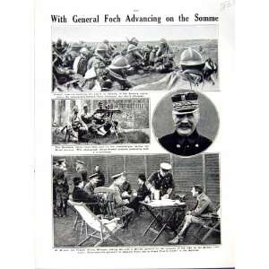   1916 WORLD WAR GENERAL FOCH BRIAND FRANCE SOMME ARMY