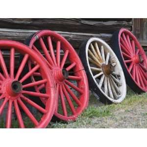 Wagon Wheels in Hell Roarin Gulch, World Mining Museum, National 