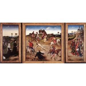   Dirk Bouts   24 x 12 inches   St Hippolyte Triptych