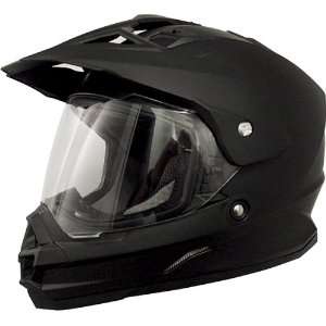  AFX FX 39 Helmet Solid Dual Sport Unisex Flat Black Small 